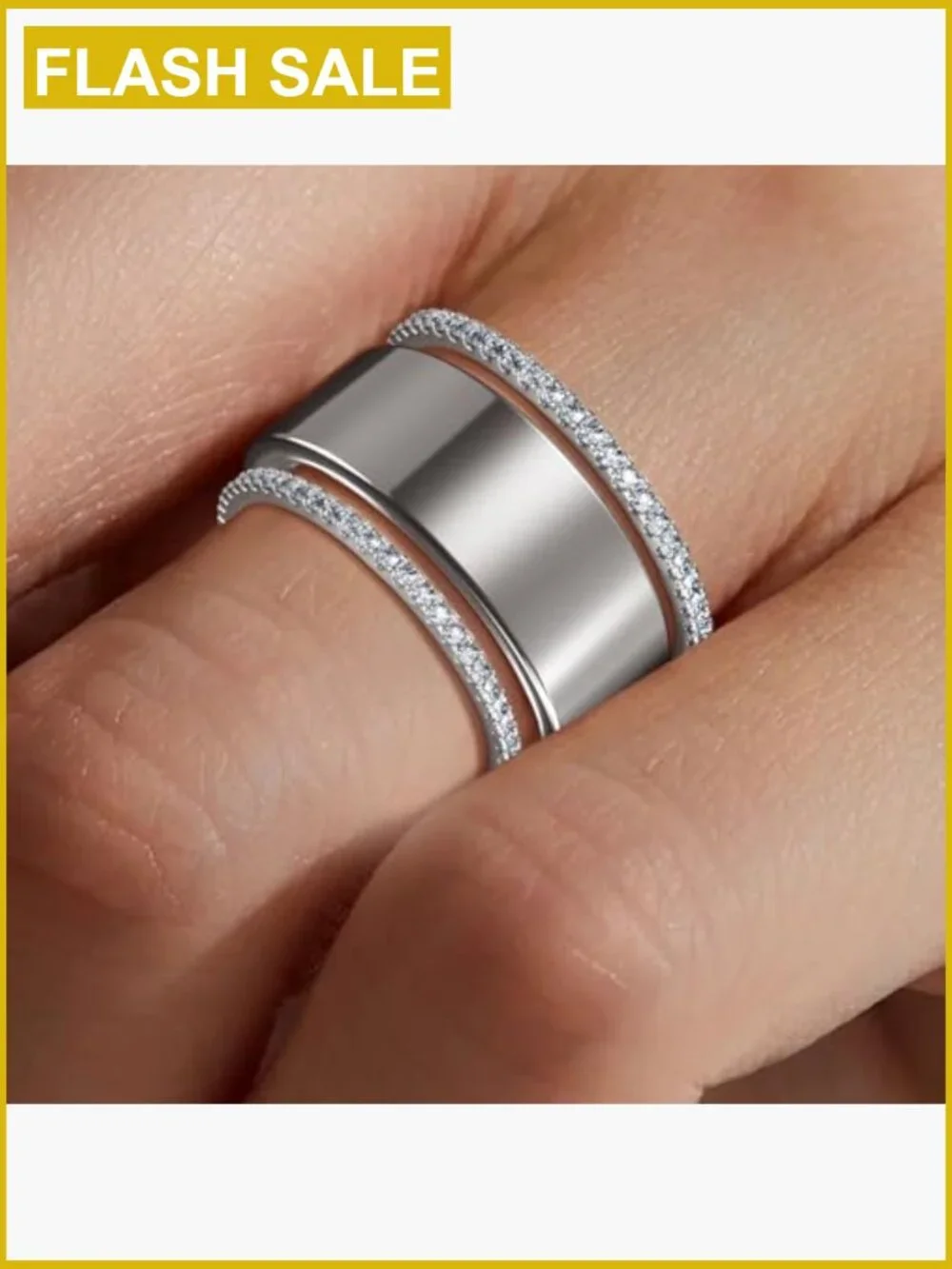 2 Pack 14K Gold Plated Stacking Rings for Smart Rings, Cubic Zirconia Ring